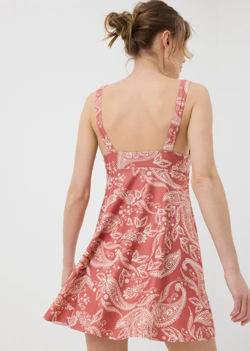 Rose Paisley Shapewear Swim Dress - 28 Image 2
