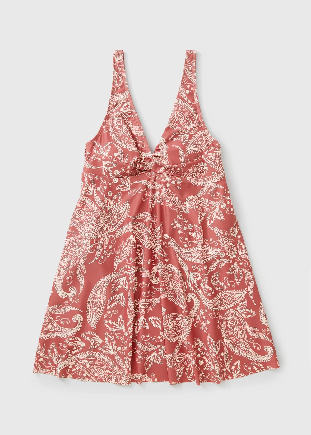 Rose Paisley Shapewear Swim Dress - 28 Image 3