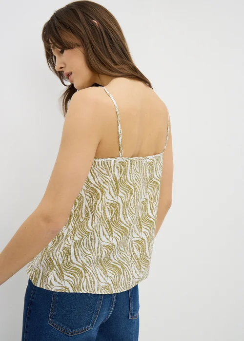 Green Printed Cami Top - 20 Image 3