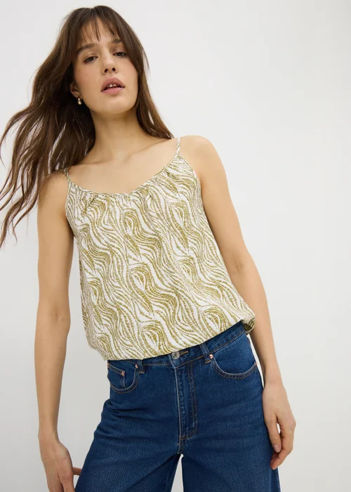 Green Printed Cami Top - 20 Image 1