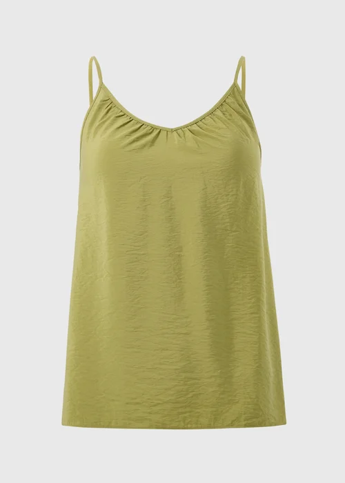 Olive Ruched Cami Top - 24 Image 4