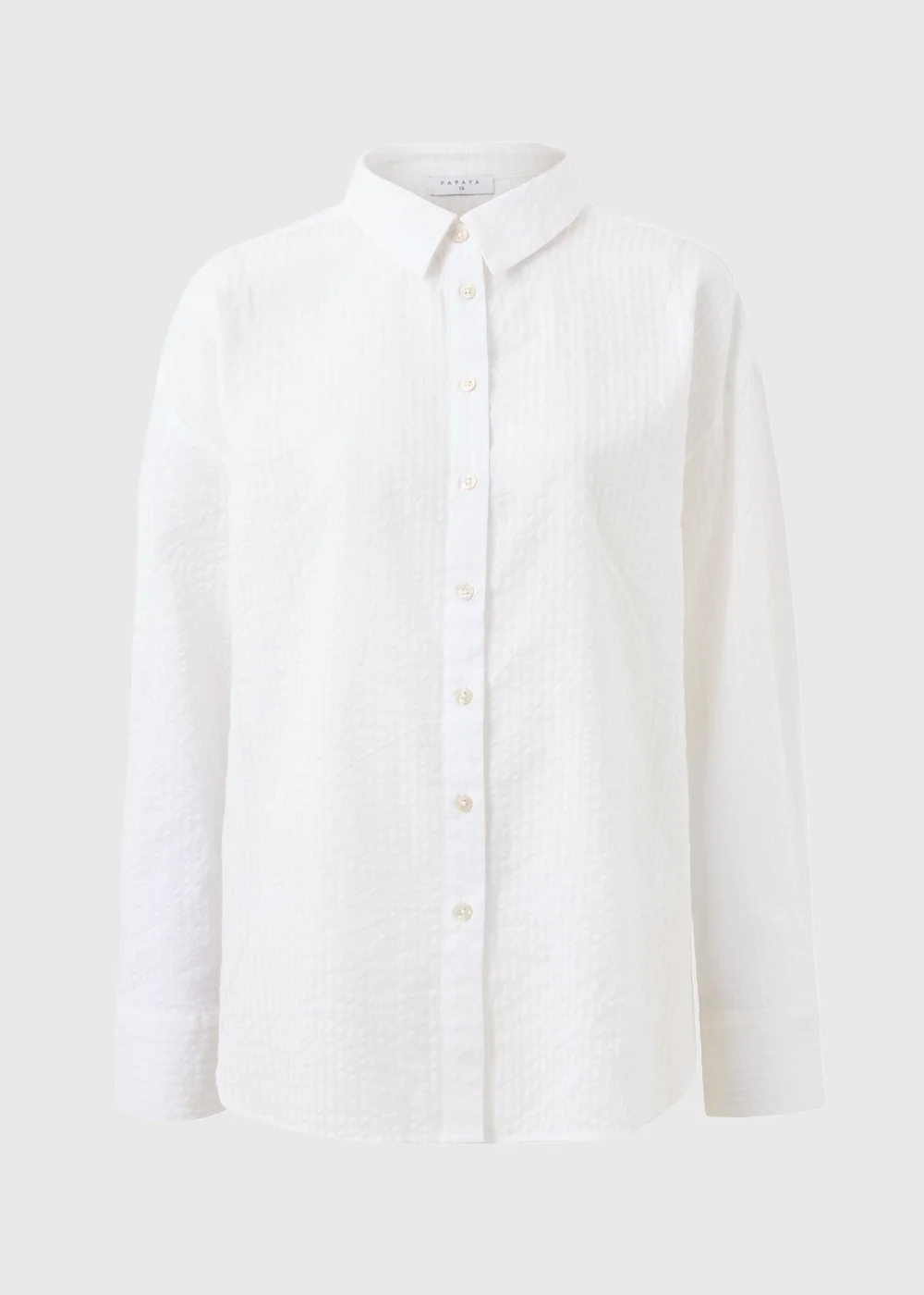 White Stripe Seersucker Shirt - 8 Image 5