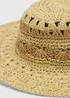 Natural Macrame Floppy Hat - One Size Image 2