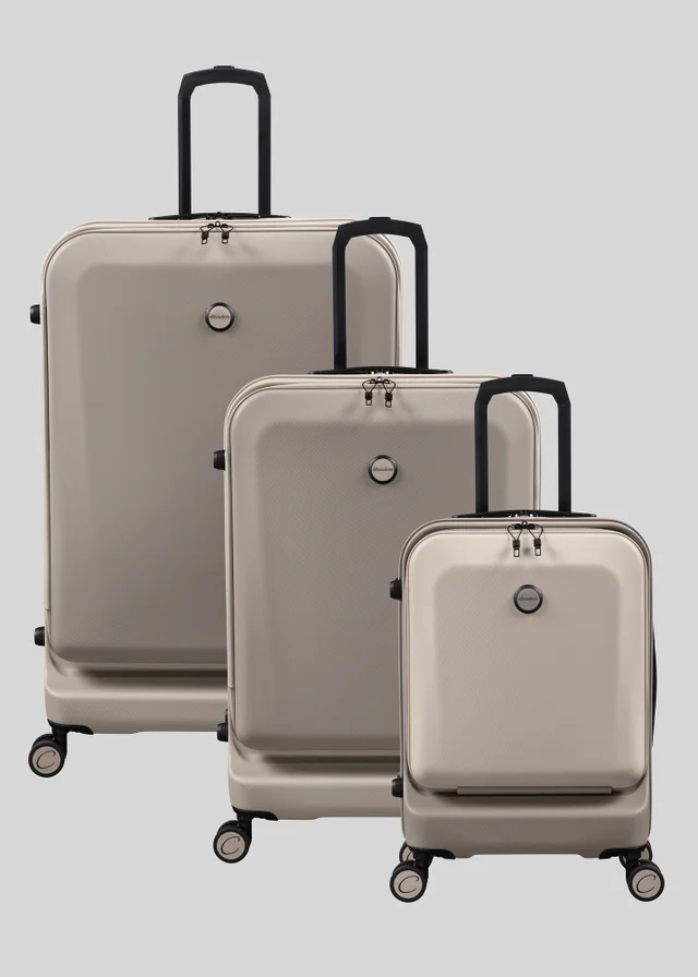 IT Luggage Taupe Luminita Hard Suitcase
