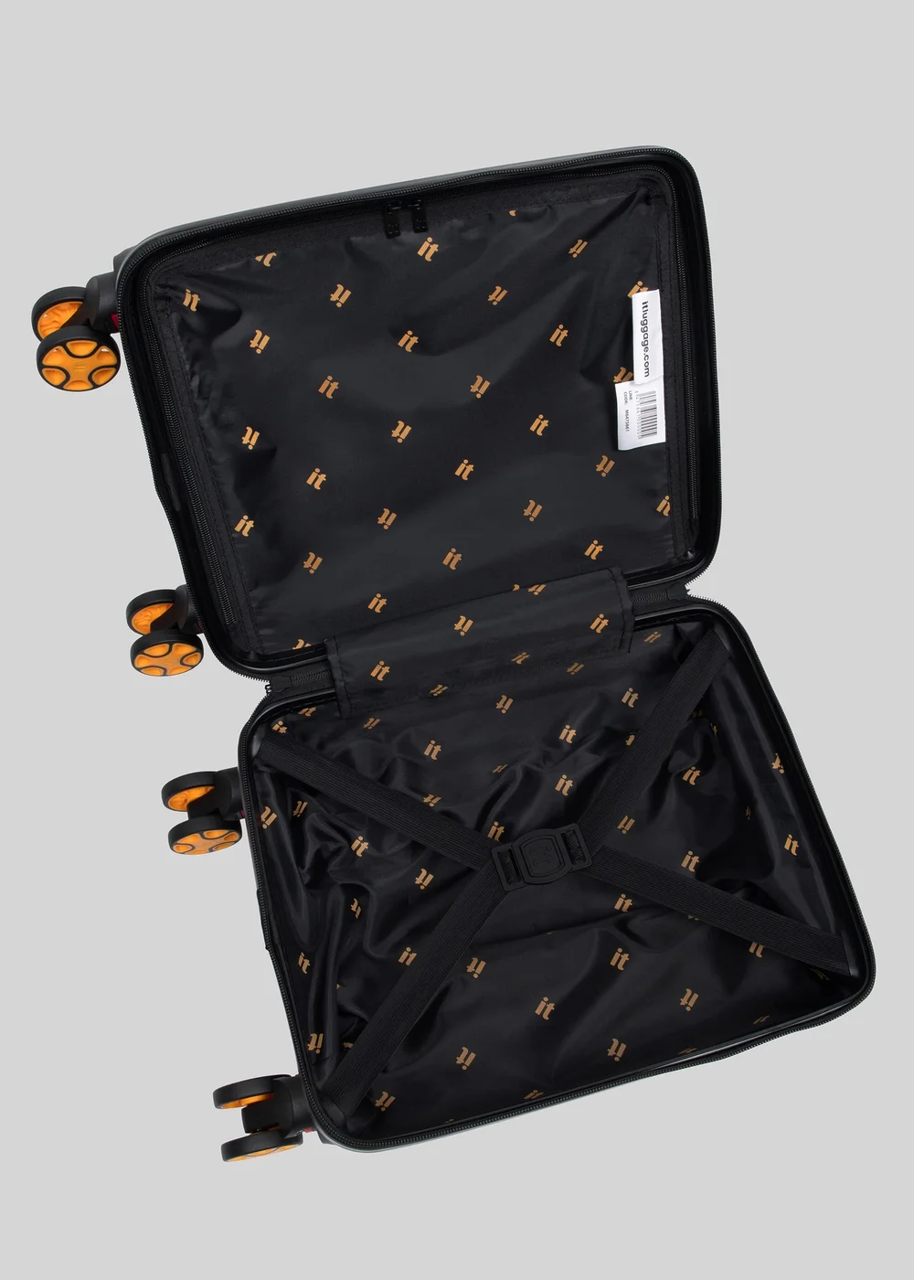 IT Luggage Black Removable Wheels Underseat Suitcase Image 2