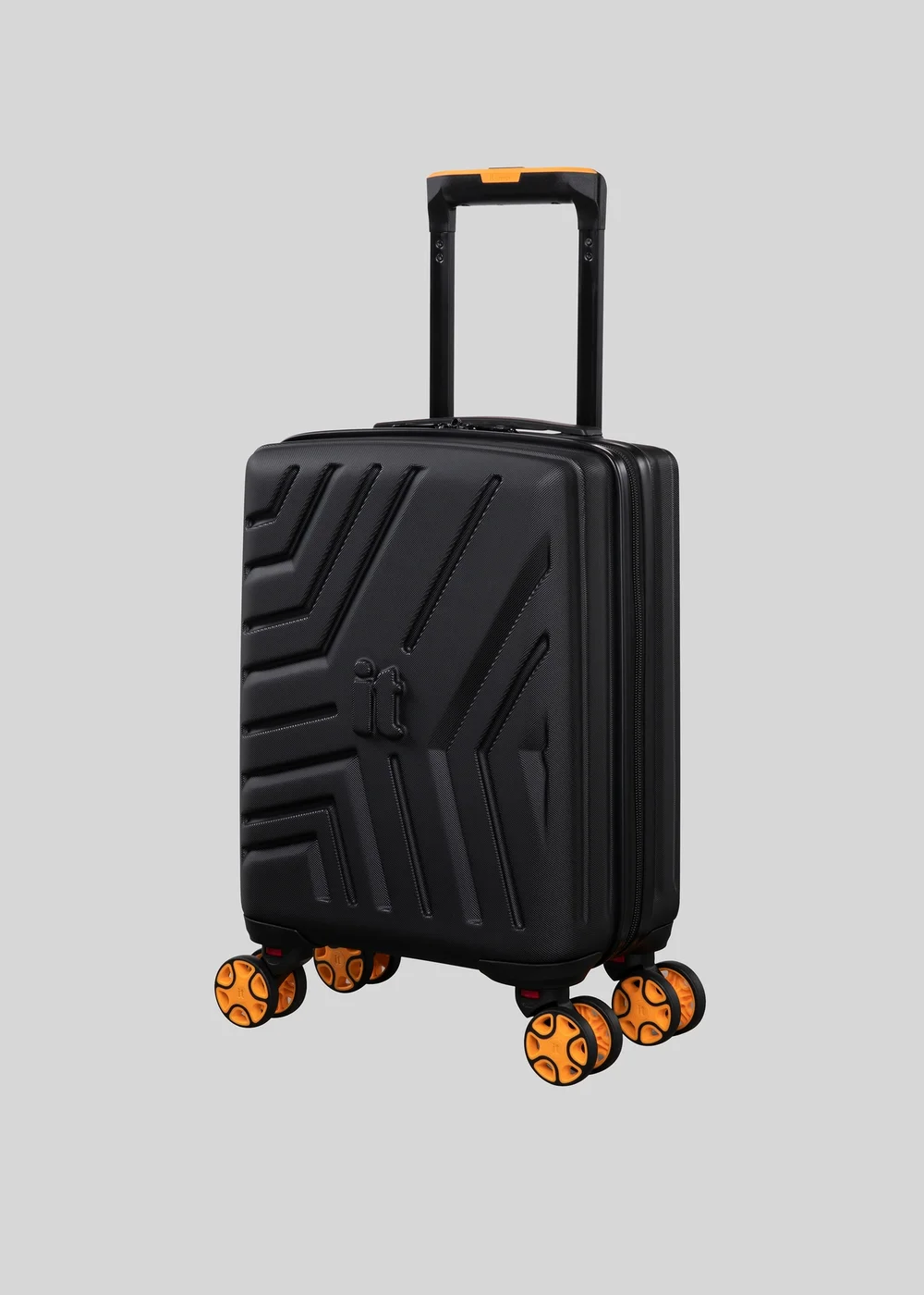 IT Luggage Black Removable Wheels Underseat Suitcase Image 1