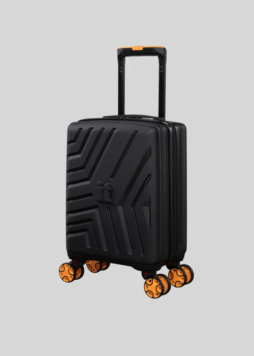 IT Luggage Black Removable Wheels Underseat Suitcase Image 1