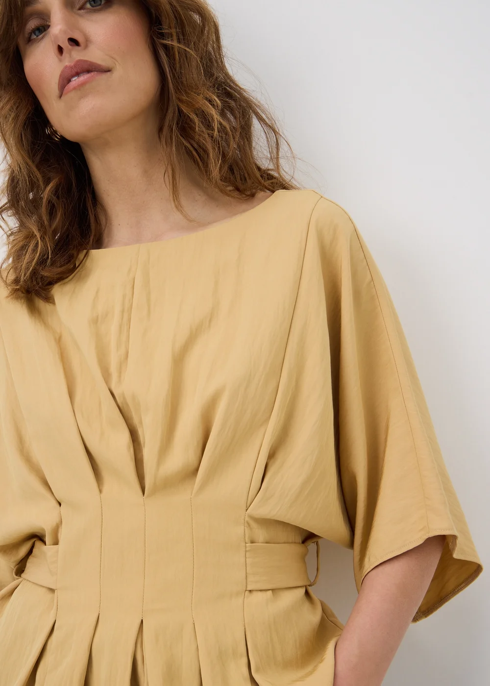 Et Vous Buttermilk Pleated Front Top - 22 Image 3