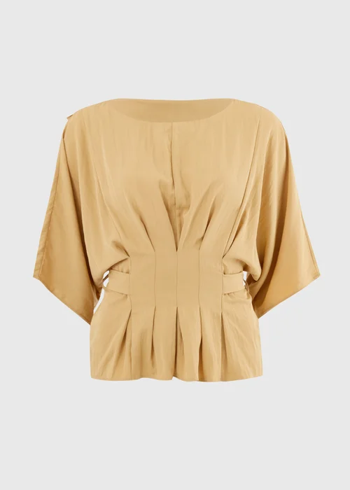 Et Vous Buttermilk Pleated Front Top - 22 Image 4