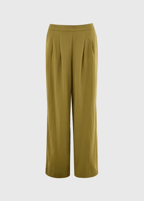 Et Vous Olive Wide Leg Co Ord Trousers - 16/L29 Image 4