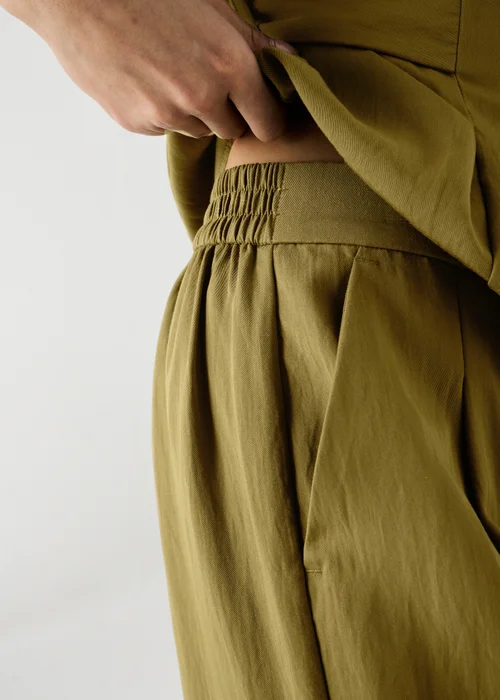 Et Vous Olive Wide Leg Co Ord Trousers - 16/L29 Image 3