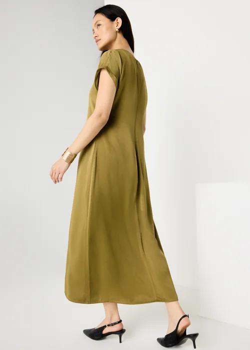 Et Vous Olive Column Midaxi Dress - 8 Image 2