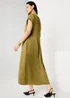 Et Vous Olive Column Midaxi Dress - 8 Image 2