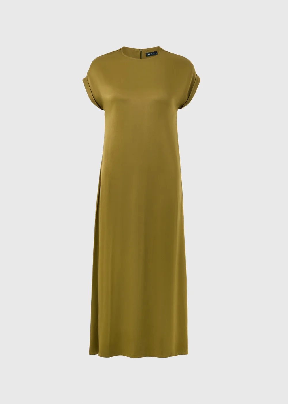 Et Vous Olive Column Midaxi Dress - 8 Image 4