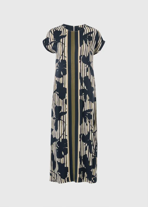 Et Vous Navy Floral Column Midaxi Dress - 8 Image 4