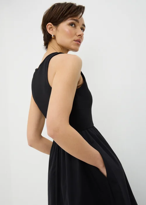 Black 2 in 1 Midi Dress - 22 Image 3