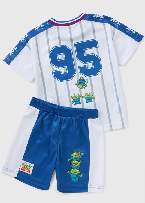 Toy Story Boys Blue Airtex Top & Short Set (1-7yrs) - Age 2 - 3 Years Image 2