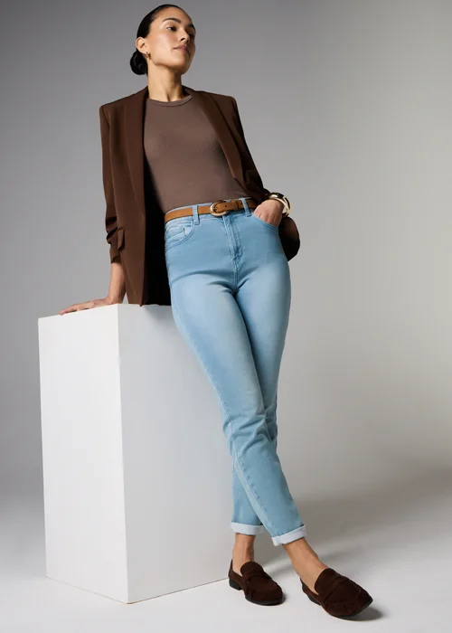 Jolie Light Wash Comfort Slim Fit Jeans - Size 8 Image 3