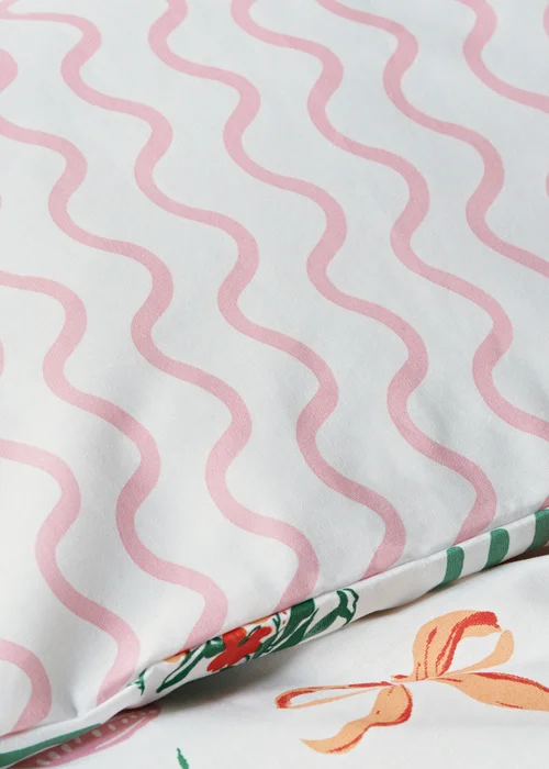 Multicolour Sorrento Tile Duvet Set - Single Image 3