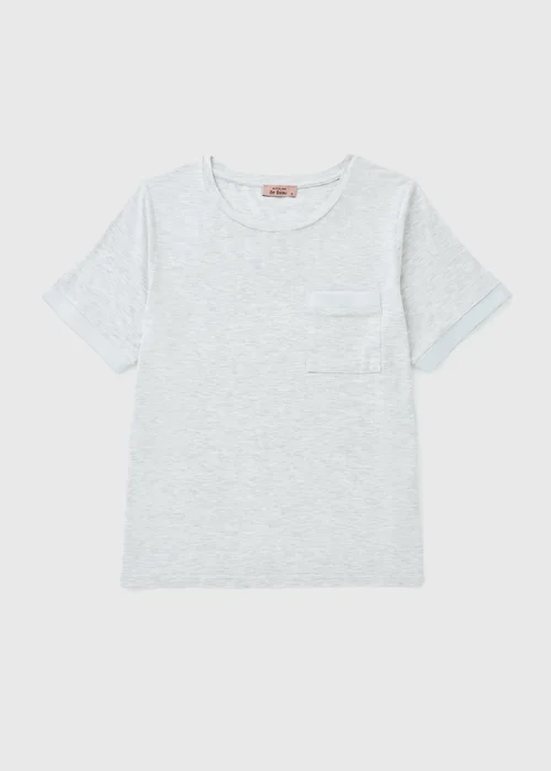 Grey Slouch Pyjama Top - Small Image 3