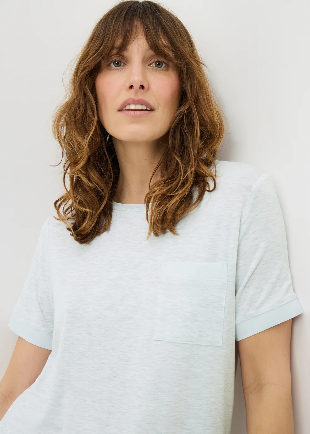Grey Slouch Pyjama Top - Small Image 2