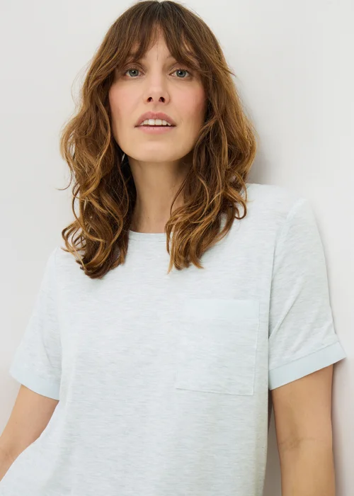 Grey Slouch Pyjama Top - Small Image 2