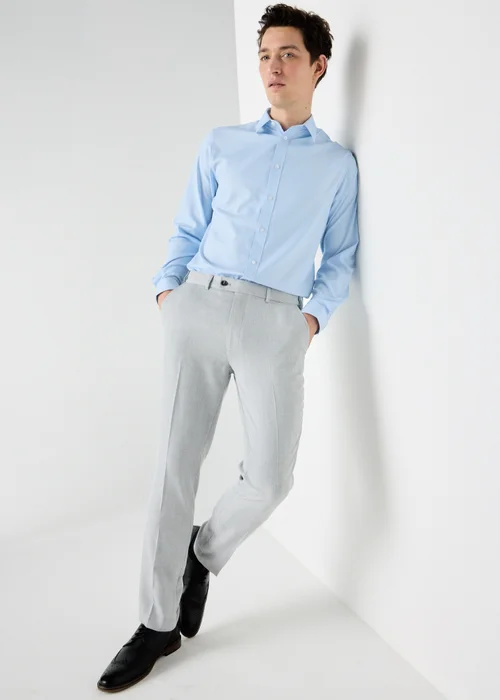 Taylor & Wright Blue Texture Regular Fit Shirt - S Image 2