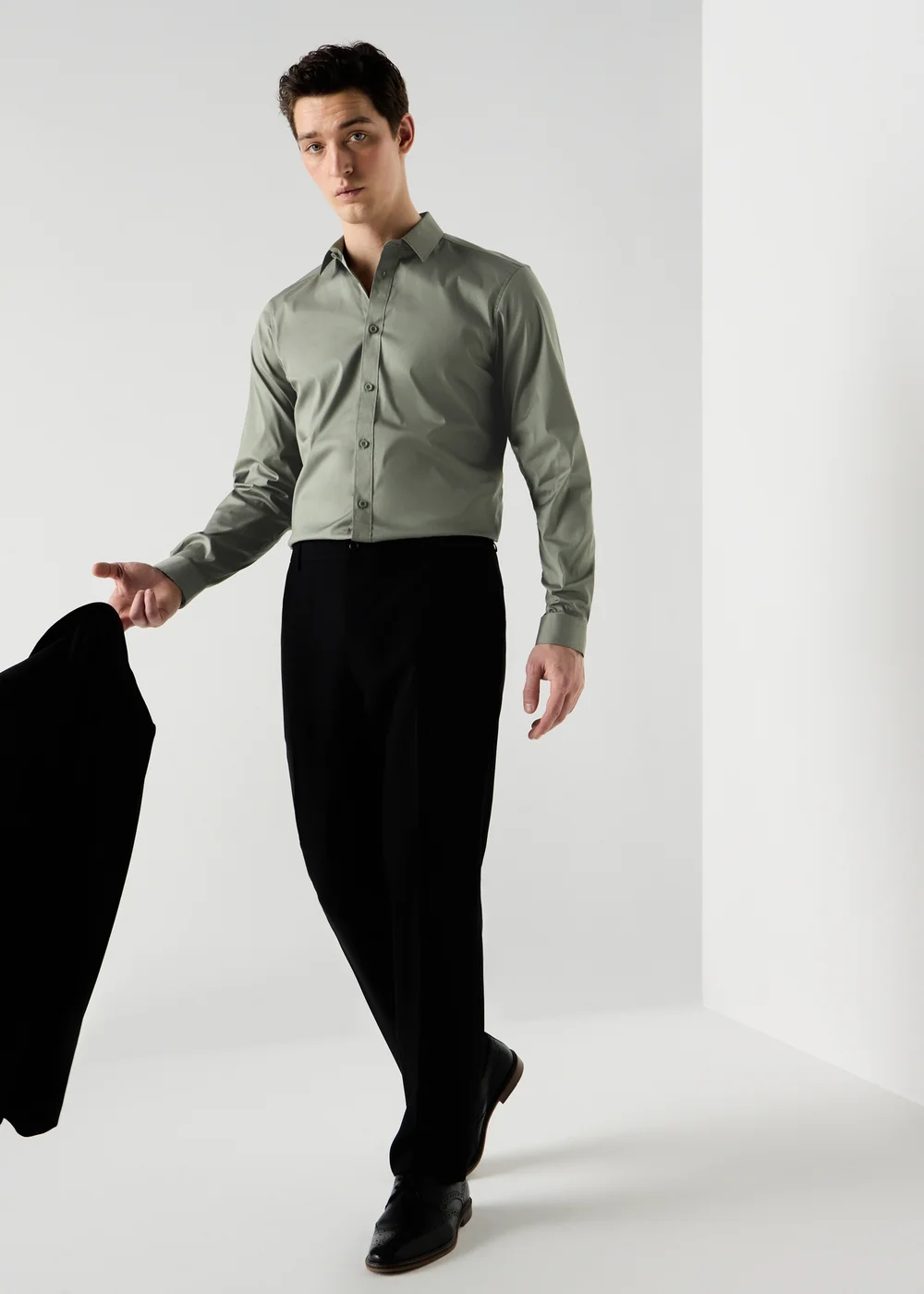 Green Performance Slim Fit Shirt - XL Image 2