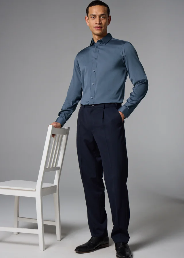 Taylor & Wright Blue Performance Slim Fit Shirt