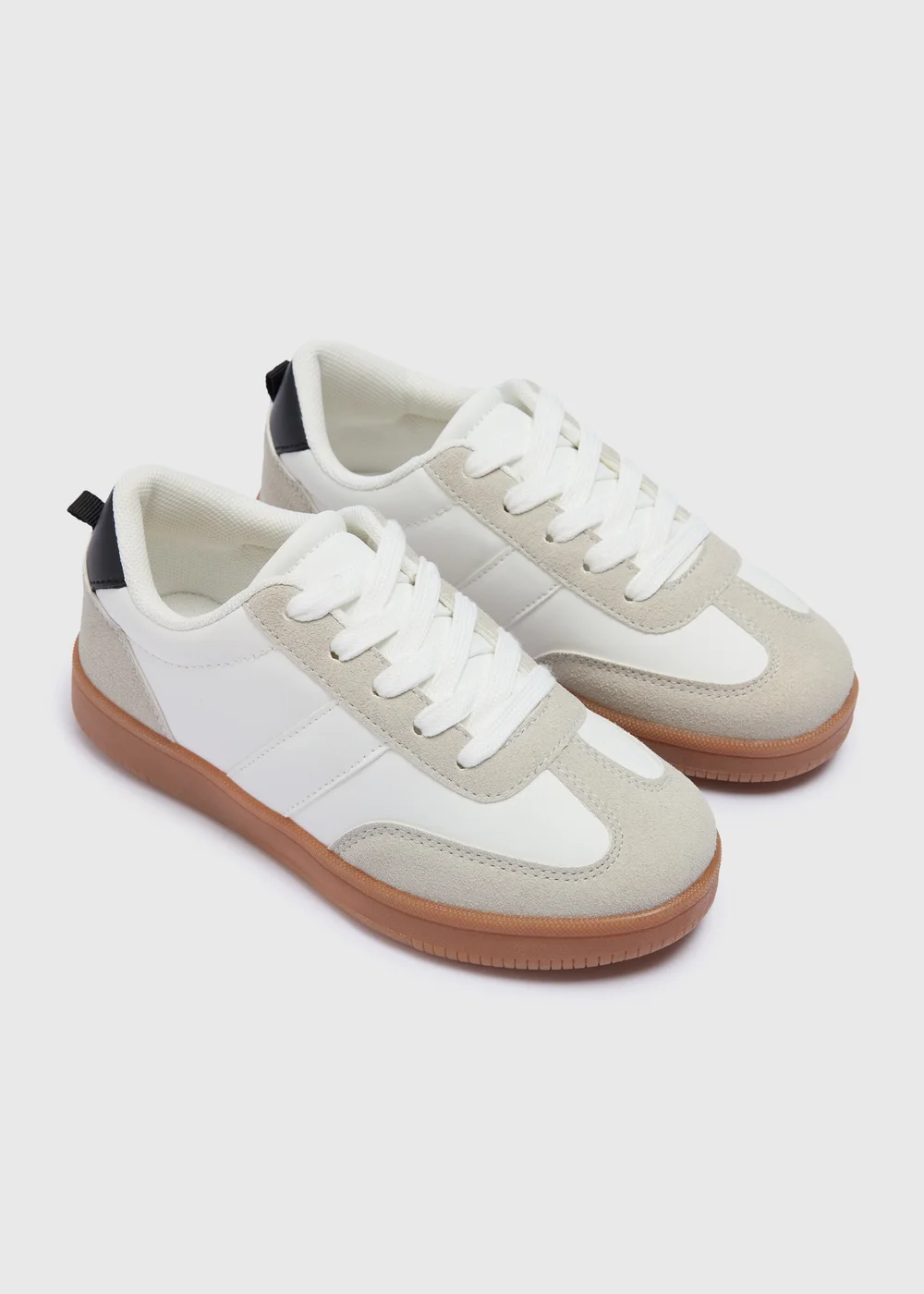 Boys Stone Panel Trainers (Younger 10-Older 6) - 11 Infant Image 1