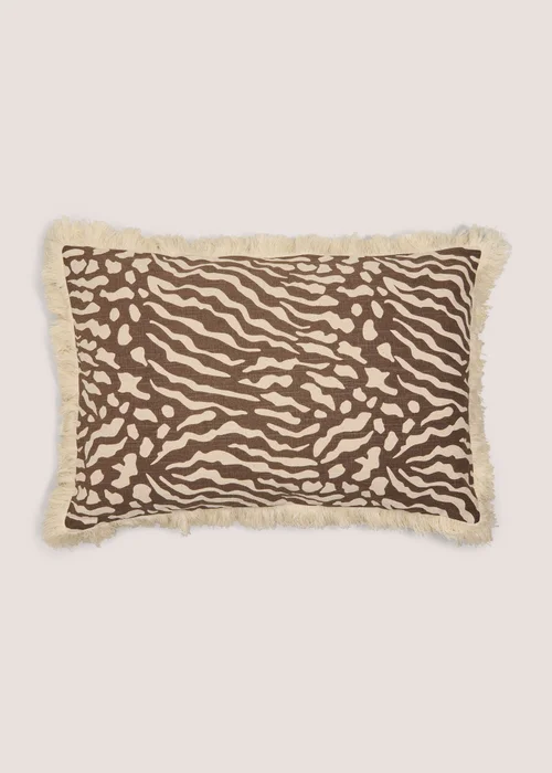 Natural Zebra Cushion Image 1