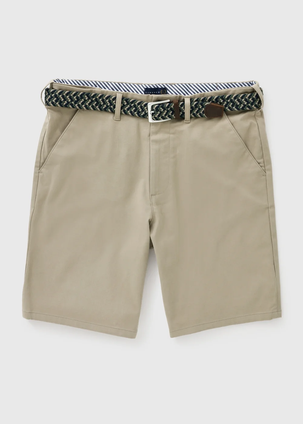 Lincoln Stone Belted Chino Shorts - 36 waist Image 4