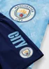 Manchester City Boys Blue Short Pyjama Set (4-13yrs) - 4 Yrs Image 2