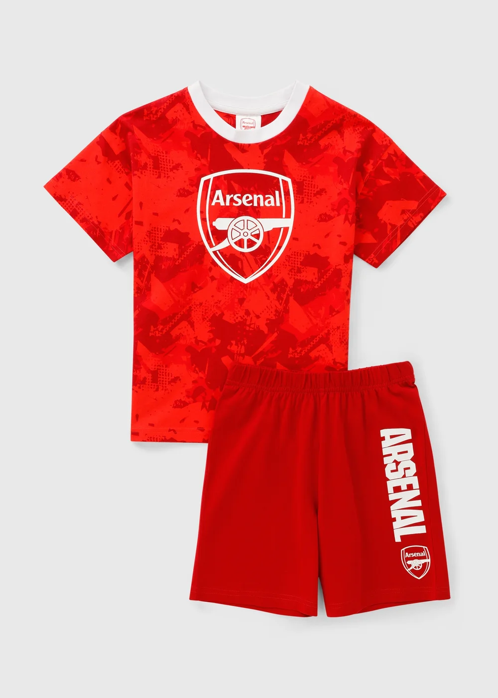 Arsenal Boys Red Short Pyjama Set (4-13yrs) - Age 4 Years Image 1