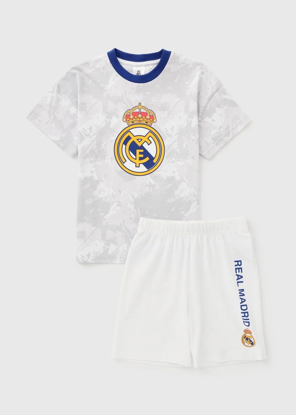 Real Madrid Boys White Short Pyjama Set (4-13yrs) - 4 Yrs Image 1