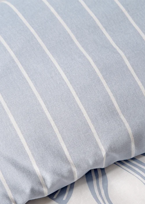 Blue Bow Frill Duvet Set - Super king Image 3