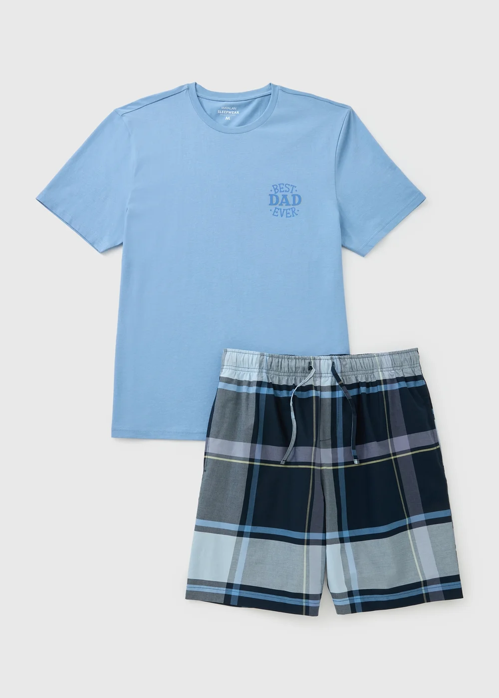 Blue Best Dad Ever Father's Day Short Pyjama Set - S Image 1