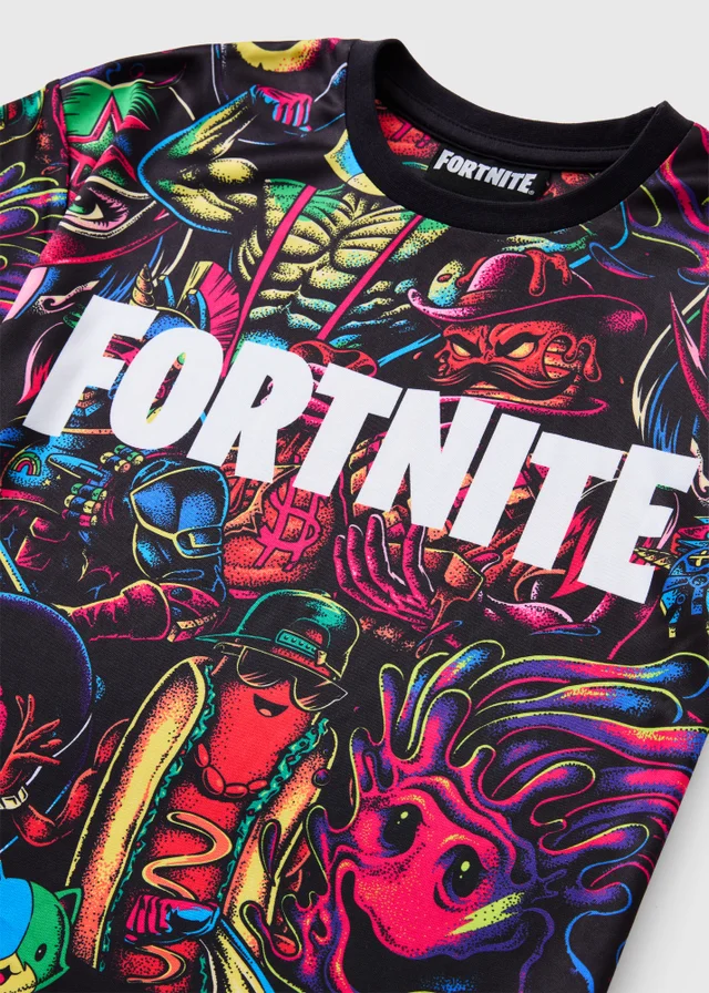 Fortnite Boys Multicolour Logo T-Shirt (5-13yrs)