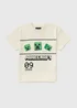 Minecraft Boys Cream Creeper T-Shirt (5-13yrs) - Age 5 Years Image 1