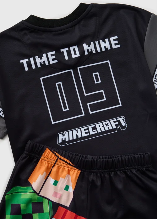 Minecraft Boys Grey Airtex Top & Short Set (5-13yrs) - 5 Yrs Image 2