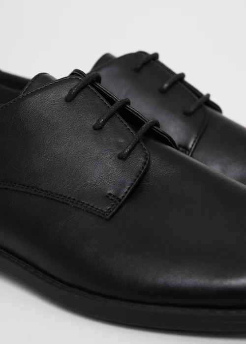 Threadbare Black Lace Up Derby Shoes - 7 Image 3