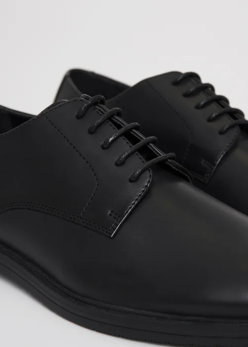 Threadbare Black Lace Up Smart Shoes - 7 Image 3