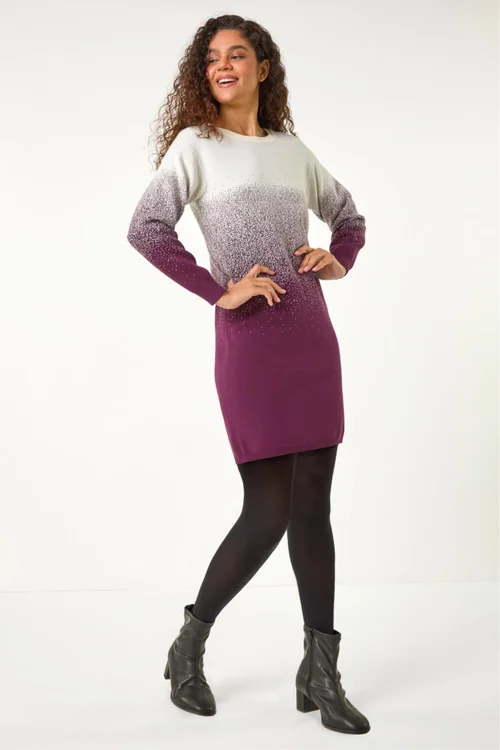 Roman Port Ombre Knitted Jumper Dress - 20 Image 3
