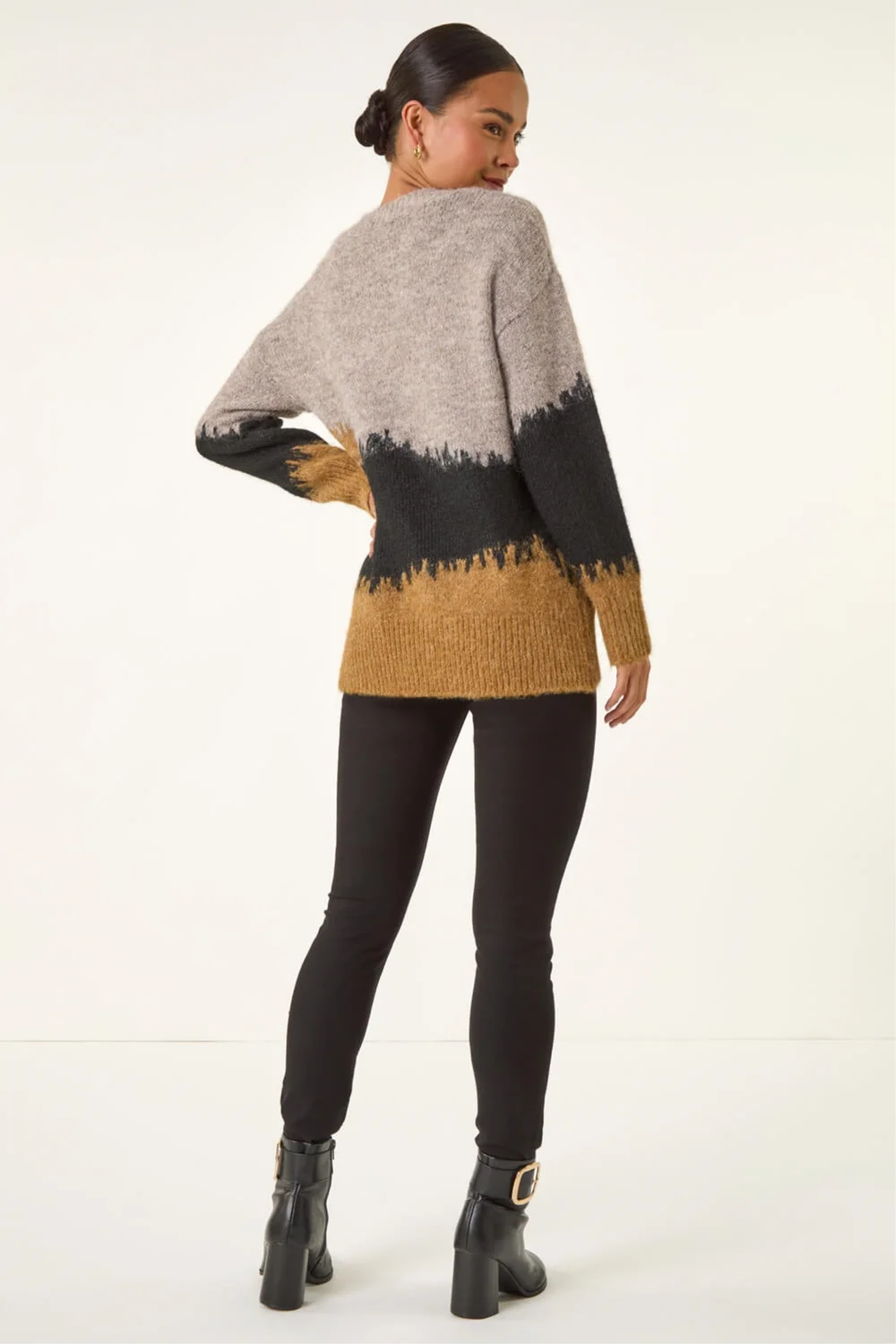 Roman Stone Petite Abstract Knit Jumper - 10 Image 4