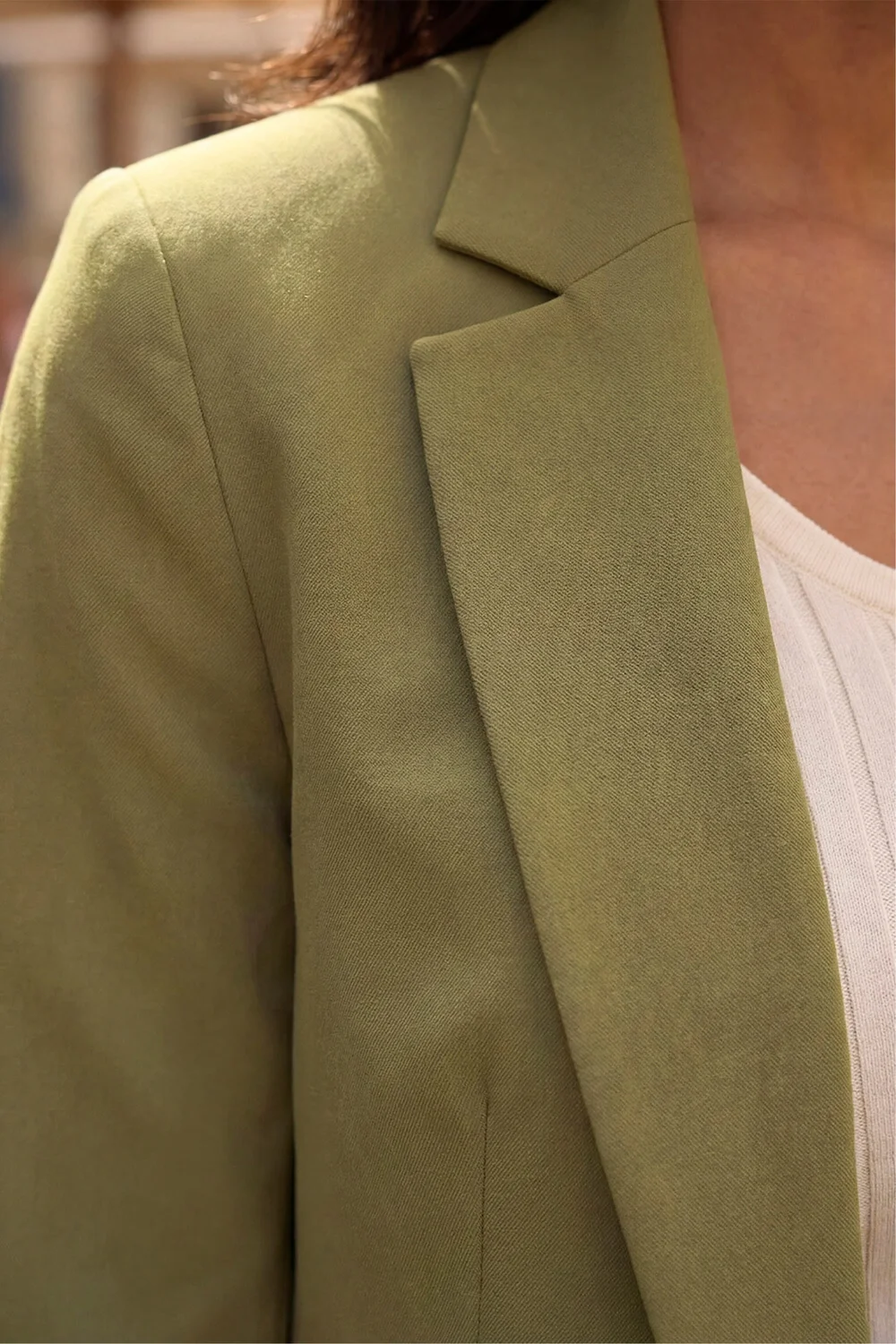 Roman Olive Tailored Collar & Revere Blazer - 20 Image 4