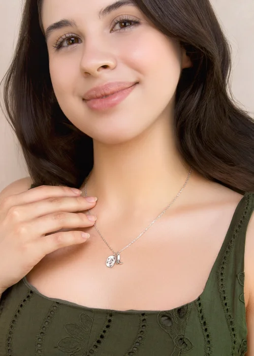 Golden Moments Sterling Silver Rhodium Plated Cowboy Boot and Hat Adjustable Necklace - One Size Image 3