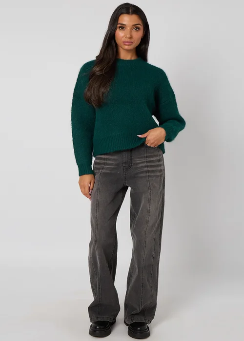 Urban Bliss Green Wool-Blend Jumper - L Image 3