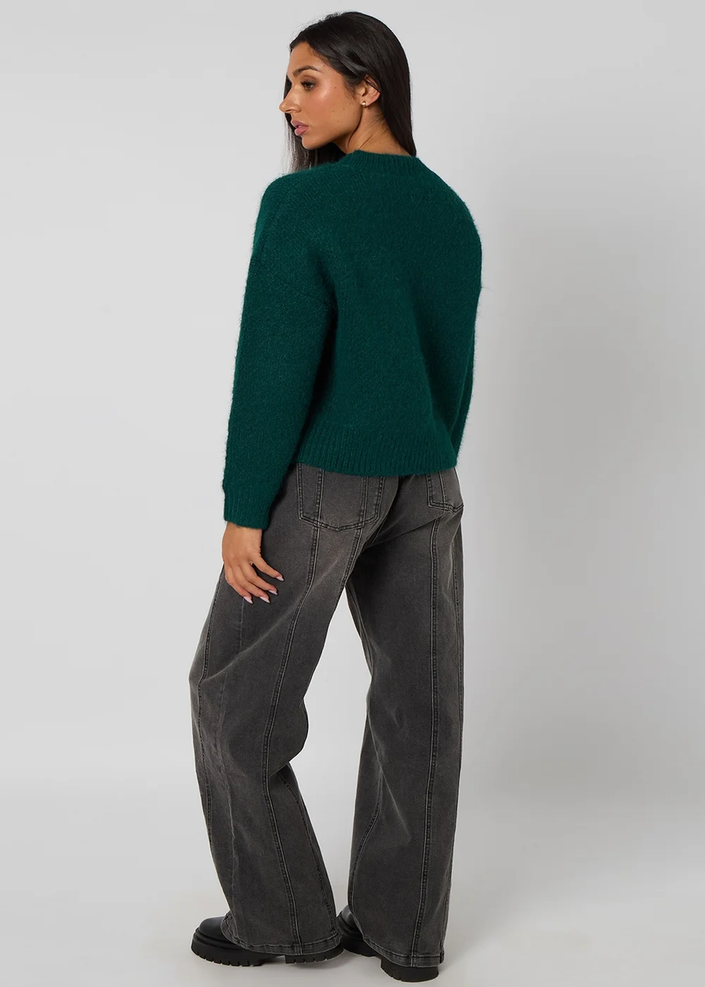 Urban Bliss Green Wool-Blend Jumper - L Image 4