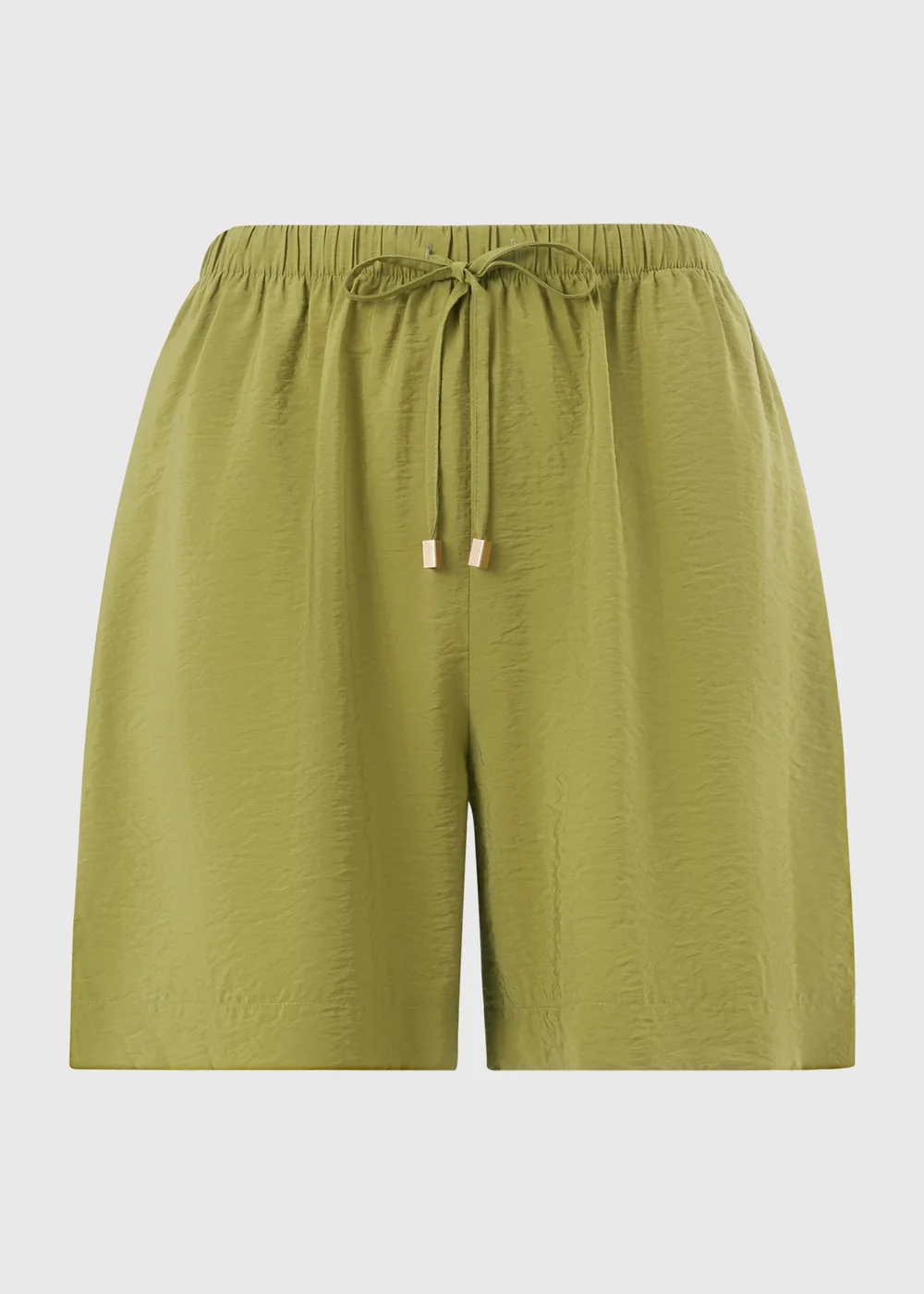 Olive Airflow Tied Shorts - 18 Image 4