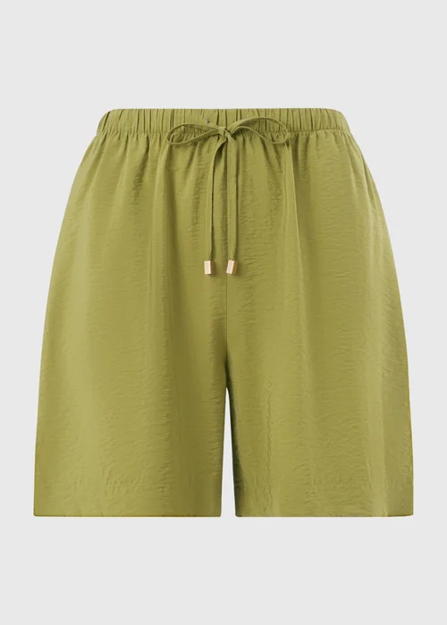 Olive Airflow Tied Shorts - 18 Image 4